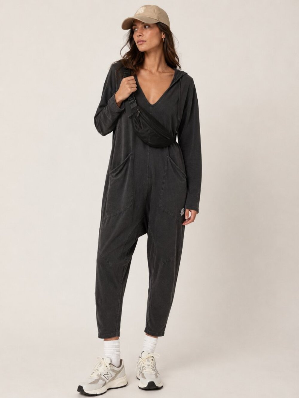 FP Movement Hot Shot Long Sleeve Onesie XS Brown